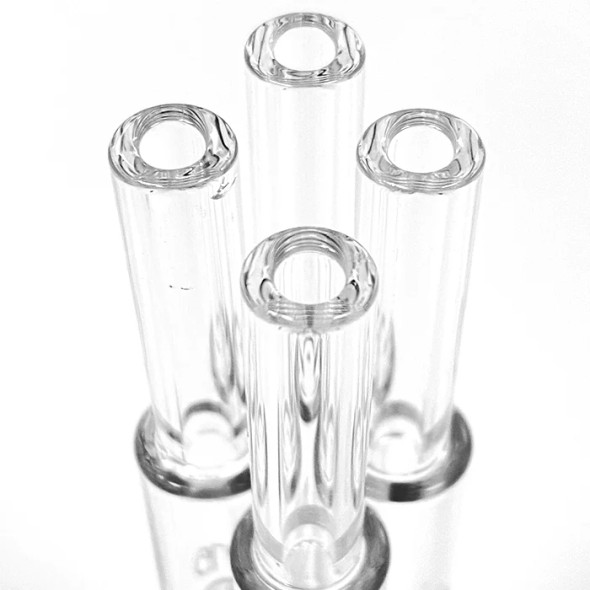 WHITE RHINO - PYREX V2 DAB STRAW W/ SILICONE CAP 25 CT