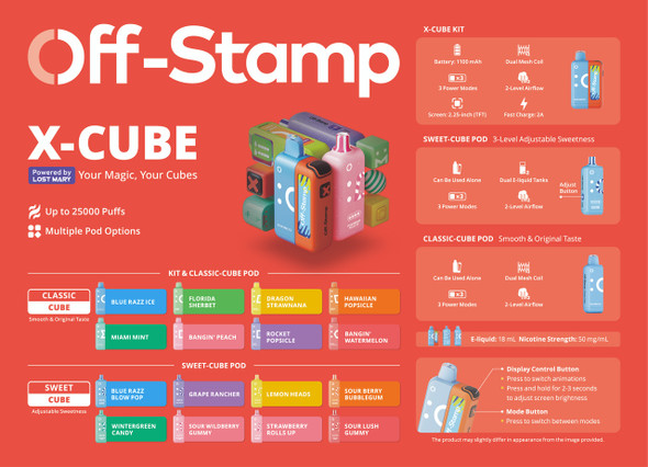 OFF-STAMP - X CUBE - 25K KIT - 5CT OFF-STAMP - X CUBE - 25K KIT - 5CT