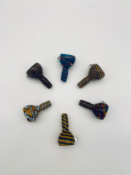 GLASS BOWL - CC441 - [14MM] ROUND WIG WAG