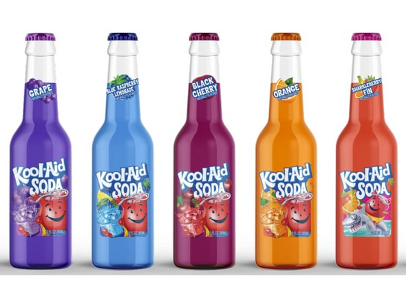 KOOL AID 12oz GLASS SODA BOTTLES - 12PCS/CASE KOOL AID 12oz GLASS SODA BOTTLES - 12PCS/CASE