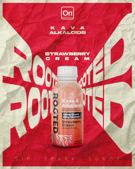 ROOTED - KAVA & ALKALOIDS - DISPLAY OF 12 BOTTLES