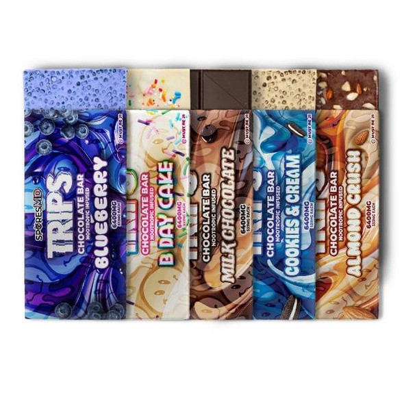 SPORESMD TRIPS CHOCOLATE BAR NOOTROPIC INFUSED - 6400MG - 1 PC