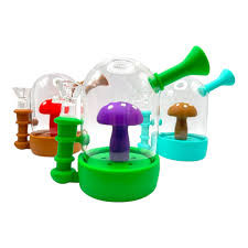 SILICONE MUSHROOM WATER PIPE
