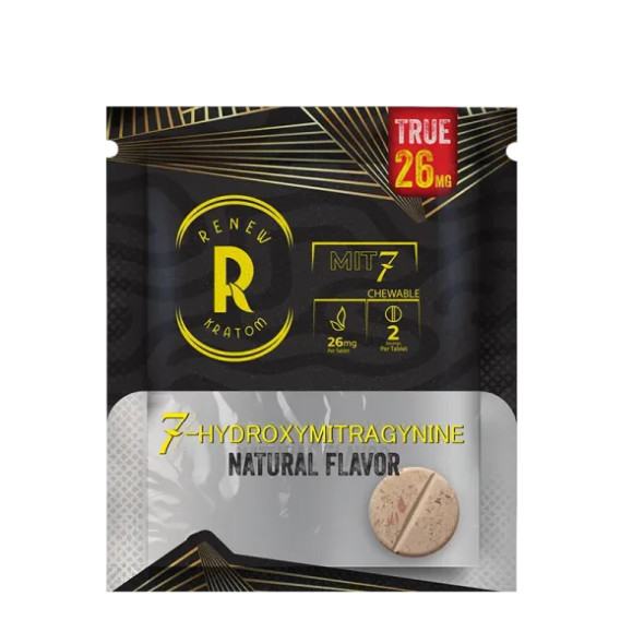 RENEW KRATOM - 26MG SINGLES - 20PCS NATURAL