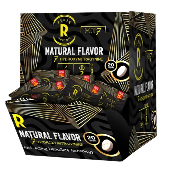 RENEW KRATOM - 26MG SINGLES - 20PCS NATURAL