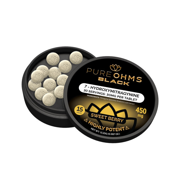PURE OHMS BLACK - 6PACK [450MG/PACK] - SWEET BERRY