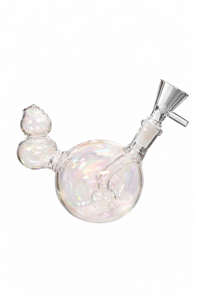 6" IRIDESCENT BUBBLES MINI WATER PIPE
