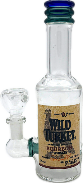 7" LIQUOR BOTTLE WILD TURKEY -BLUE RIM