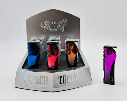 SCORCH TORCH - DISPLAY OF 12 - 61773 - SLIM PULL DOWN LEVER OMBRE COLORS