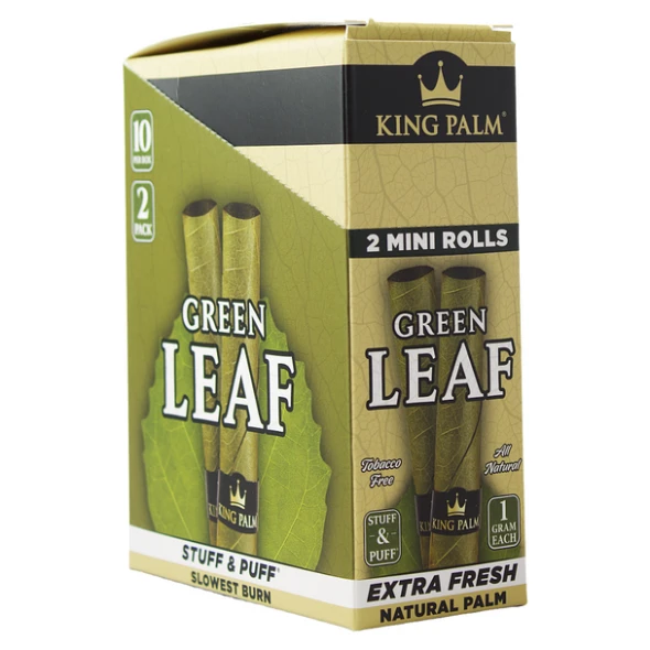 KING PALM - GREEN LEAF MINI ROLLS - 2PK 10CT