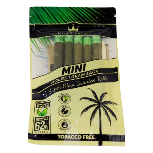 KING PALM - GREEN LEAF MINI ROLLS - 5PK 8CT