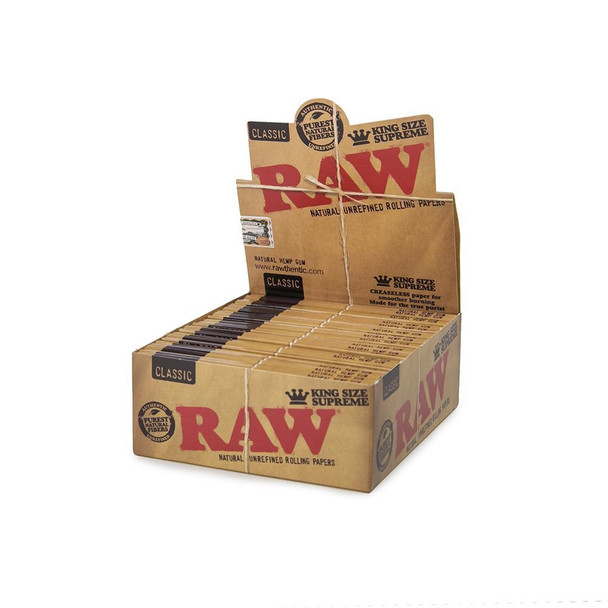 RAW - CLASSIC - KING SIZE SUPREME - 24 PER BOX