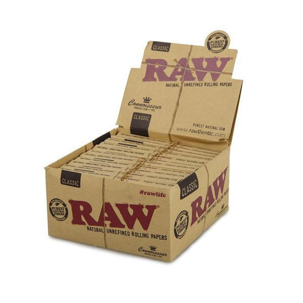 RAW - ORGANIC HEMP - CONNOISSEUR - KING SIZE + TIPS- 24 PER BOX RAW - ORGANIC HEMP - CONNOISSEUR - KING SIZE + TIPS- 24 PER BOX