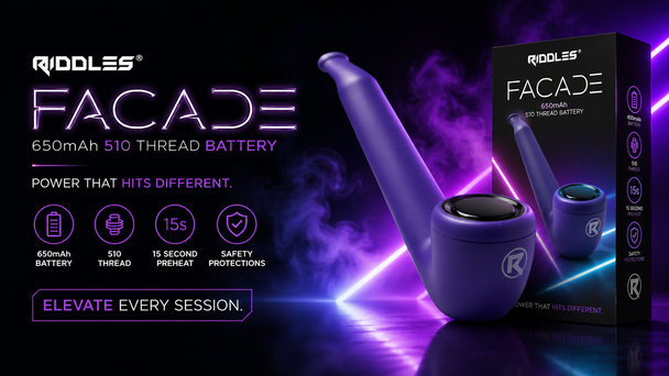 FACADE 650mAh 510 THREAD BATTERY - 6 PC DISPLAY BOX