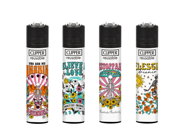 CLIPPER - LIGHTER DISPLAY - CLASSIC LARGE - (48 + 5CT) - SKULL TATTOO