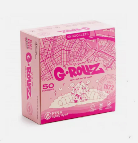 G-ROLLZ | DISPLAY - KING SIZE - 50 PAPERS - 50 BOOKLETS - MEDICAGO SATIVA EXTRA THIN