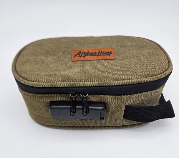 AFGHAN HEMP - TRAY IN ZIPPER POUCH WITH CODE LOCK - KIT