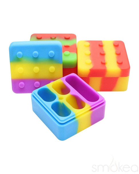 SILICONE - LEGO SQUARE CONTAINER - MIX COLOR - C17
