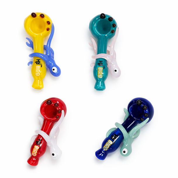 HYBIRD - OCTOPUS GLASS SPOON PIPE