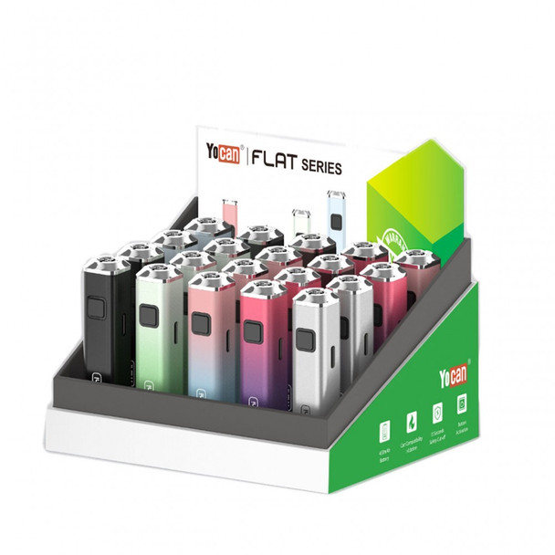 YOCAN - FLAT MINI BATTERY DISPLAY OF 20PCS YOCAN - FLAT MINI BATTERY DISPLAY OF 20PCS
