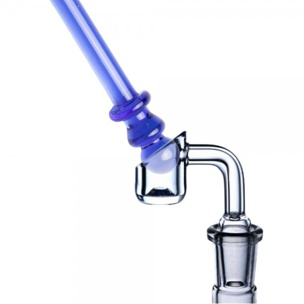 4.5" DIAMOND SCOOP GLASS DAB TOOL & CAP COMBO - CA10