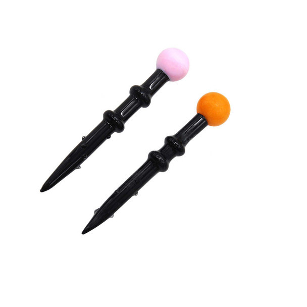 4” ASSORTED GLASS DAB TOOL WITH CAP- CU18