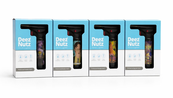 DEEZ NUTZ - TORCH LIGHTER BLUE BOX - VARIETY