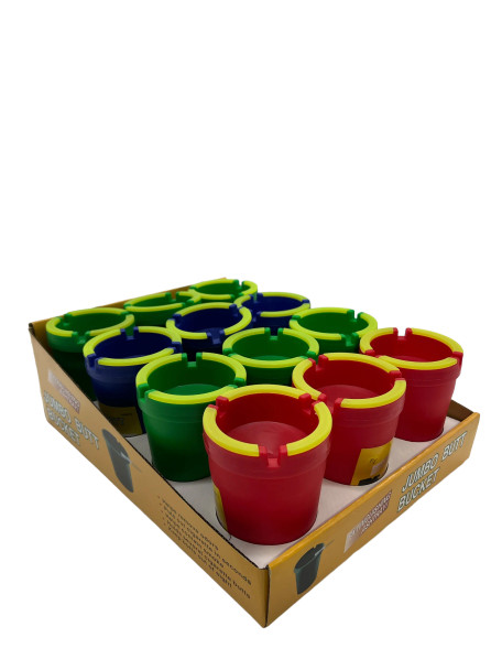 JUMBO - BUTT BUCKET DISPLAY OF 12 - GLOW IN THE DARK