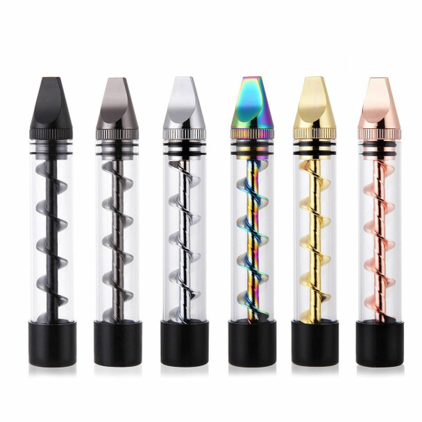 TWIST BLUNT PIPE - METAL SCREW FITTER