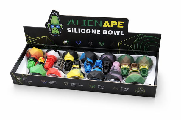ALIEN APE - SILICONE BOWL - DISPLAY OF 12