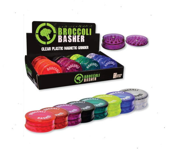 GRINDER - NOVELTY - PLASTIC BROCCOLI BASHER 12CT DISPLAY