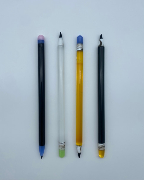 6.5” ASSORTED GLASS DAB TOOL - CU17-1 - PENCIL