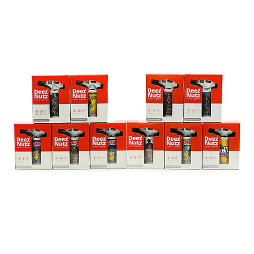 DEEZ NUTZ - TORCH LIGHTER SMALL ORANGE BOX - VARIETY