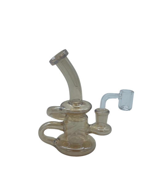 GLASS RIG W BANGER - IRIDESCENT - C6265 (6'')