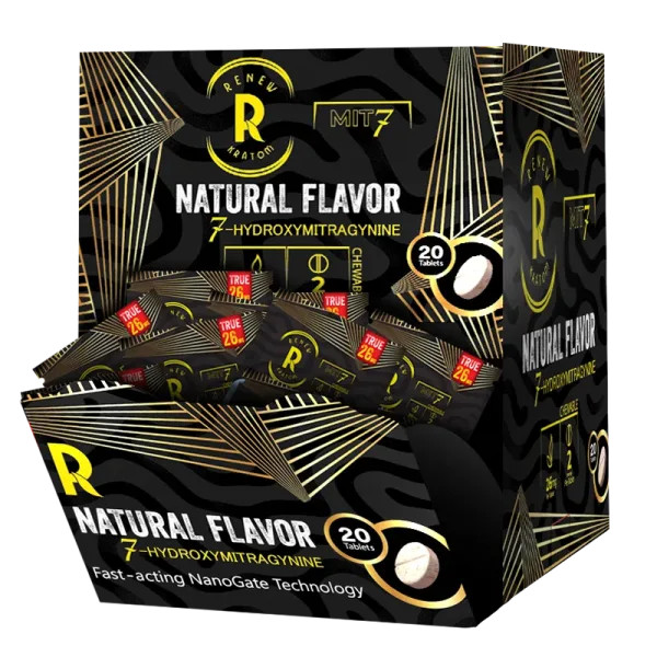 RENEW KRATOM - 26MG SINGLES - 20PCS NATURAL