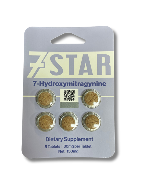 7 STAR - 30MG - 5ct/pack - 12 PACKS IN DISPLAY (60 TABLETS)