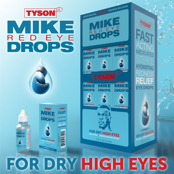 MIKE TYSON - RED EYE DROPS 30CT DISPLAY