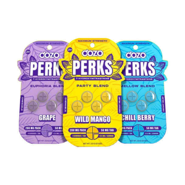DOZO PERKS - 200MG PER PACK [50MG TABS] - 10PACKS IN DISPLAY