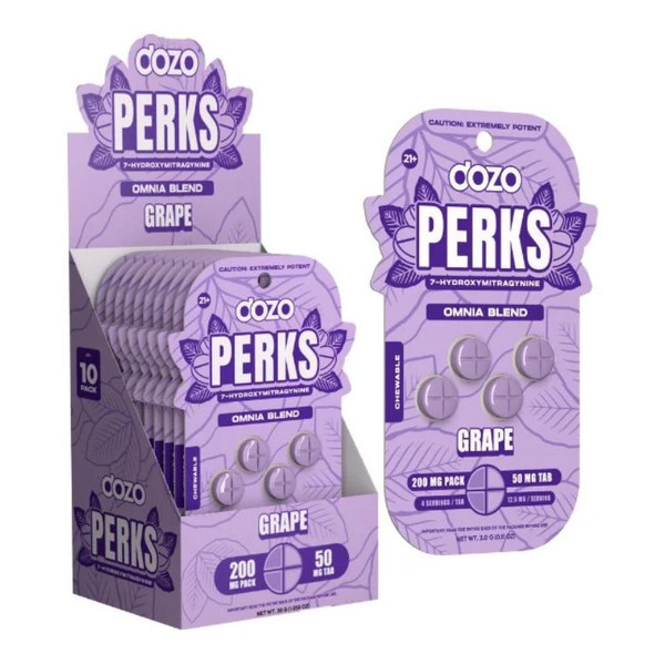 DOZO PERKS - 200MG PER PACK [50MG TABS] - 10PACKS IN DISPLAY