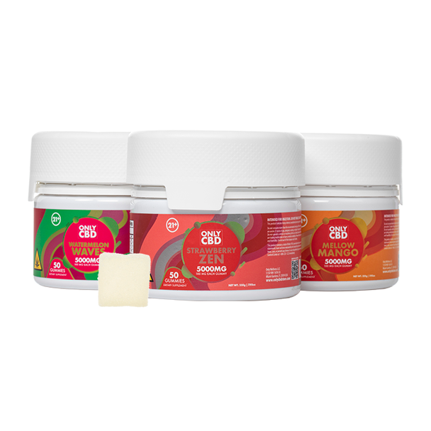 ONLY CBD - VARIETY FLAVORS 5000MG 50CT