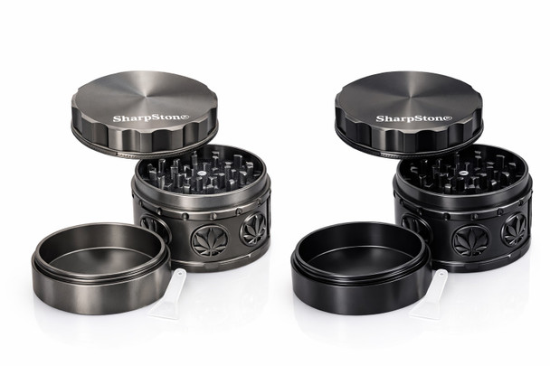 GRINDER - SHARPSTONE - 63MM 3D PRINTED WEED LEAF - VARIETY