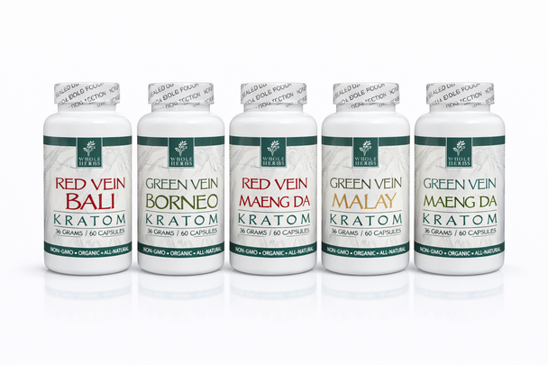 WHOLE HERBS - KRATOM 60CT 36 GRAMS