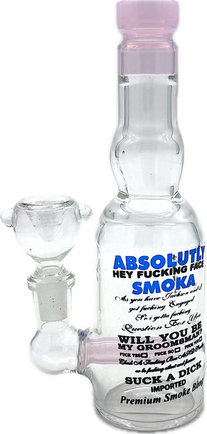 7" LIQUOR BOTTLE ABSOLUTLY SMOKA