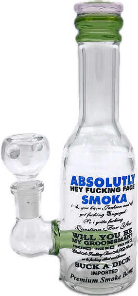 7" LIQUOR BOTTLE ABSOLUTLY SMOKA