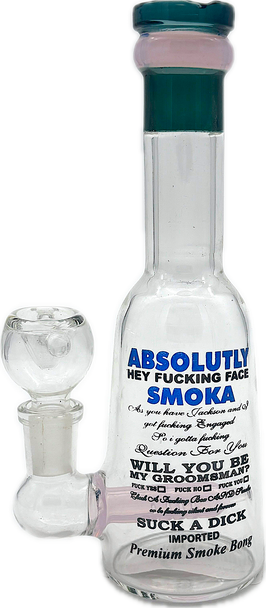 7" LIQUOR BOTTLE ABSOLUTLY SMOKA