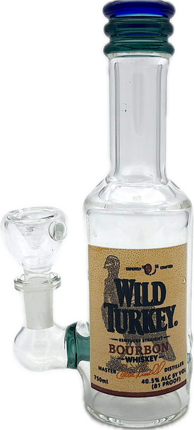 7" LIQUOR BOTTLE WILD TURKEY -BLUE RIM
