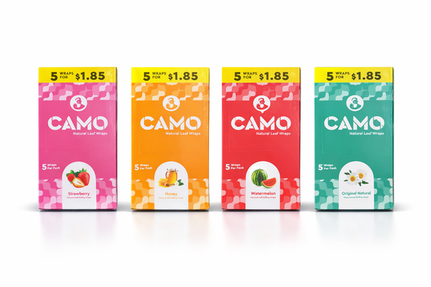 CAMO NATURAL LEAF WRAPS - 10/5 PACK