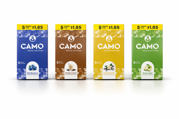 CAMO NATURAL LEAF WRAPS - 10/5 PACK