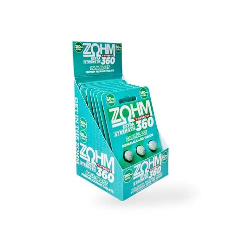 ZOHM EXTRA STRENGTH 360 - 6PC PER PACK - 10PACKS PER DISPLAY