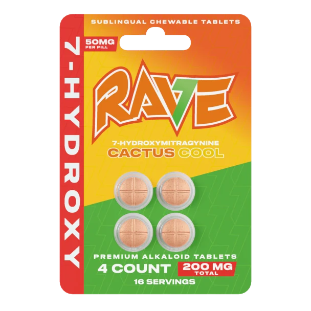 RAVE 7-HYDROXY - 4PC PER PACK - 10PACKS PER DISPLAY